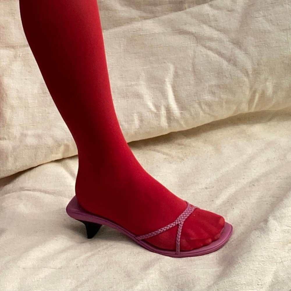 Lauren by Ralph Lauren leather kitten heel